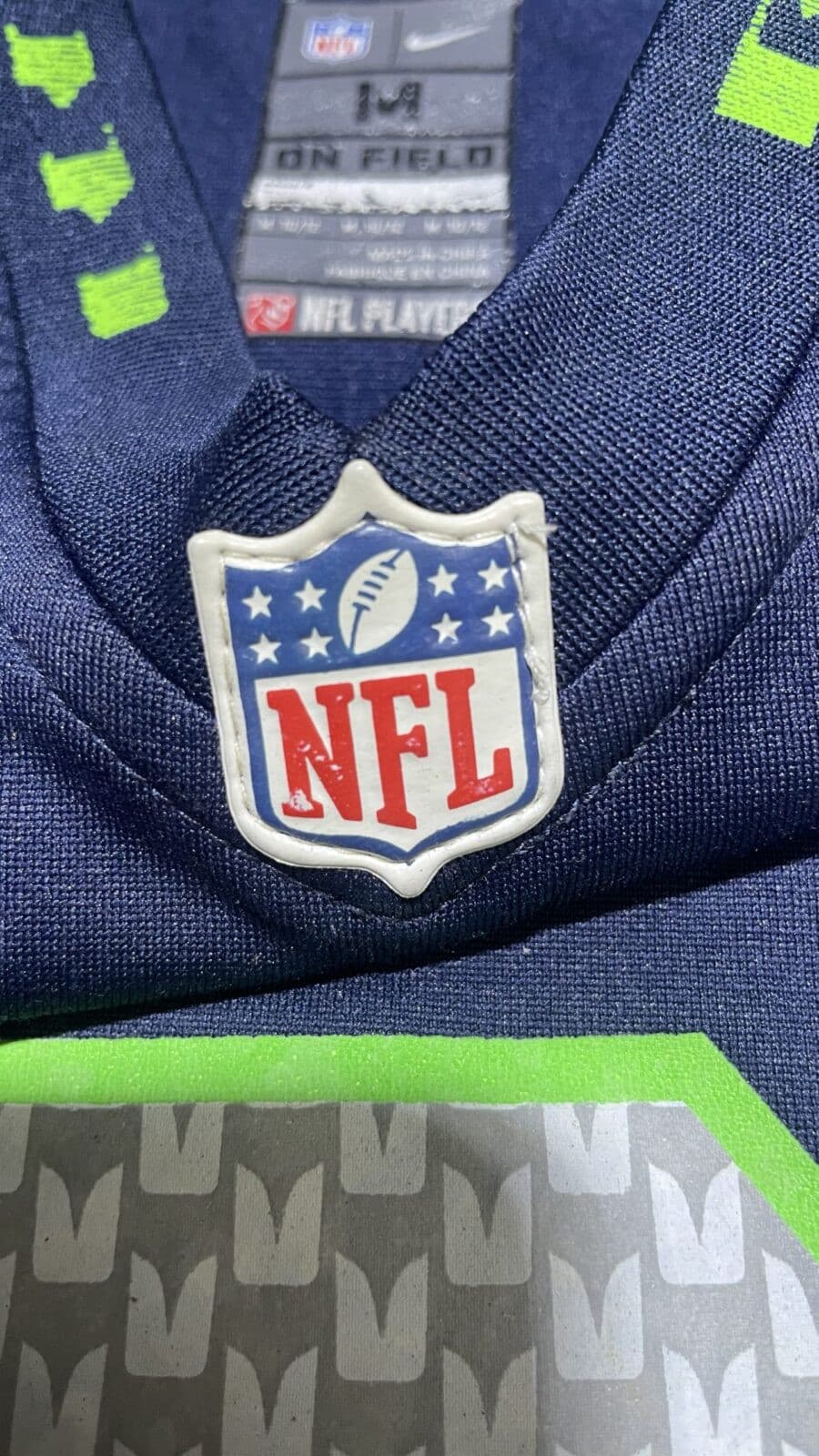 Nike thrift jersey India close-up