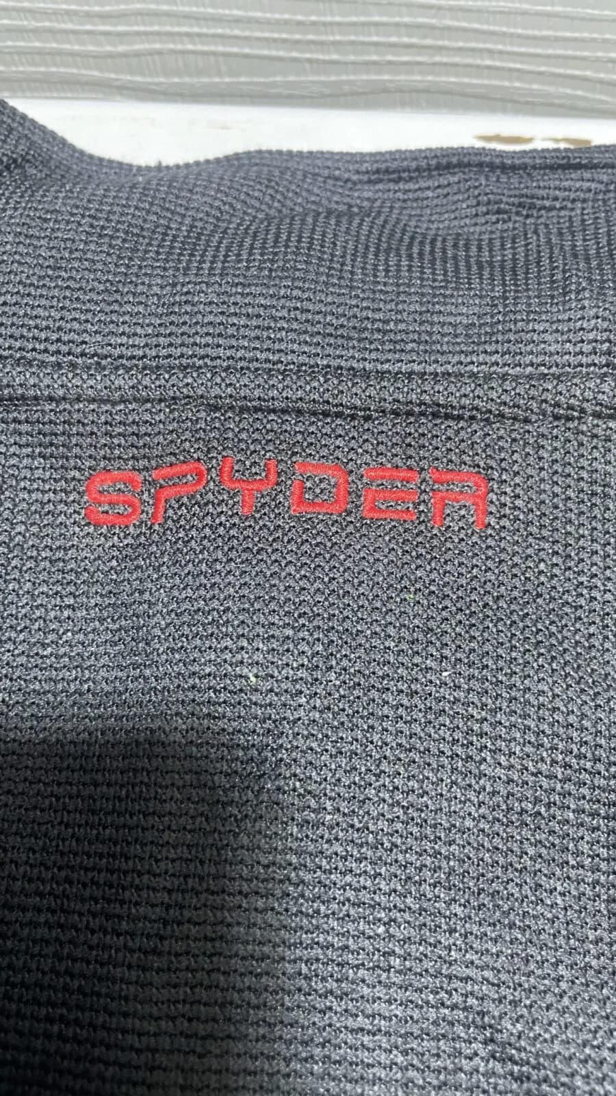 Branded thrift fleece jacket India detail view