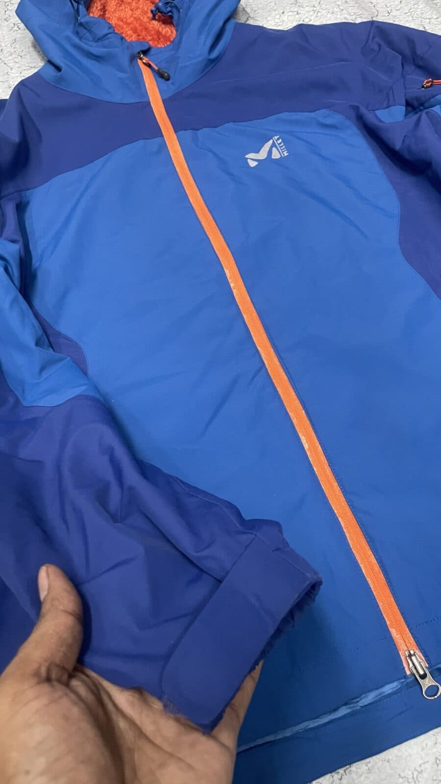 Branded thrift waterproof jacket India back view