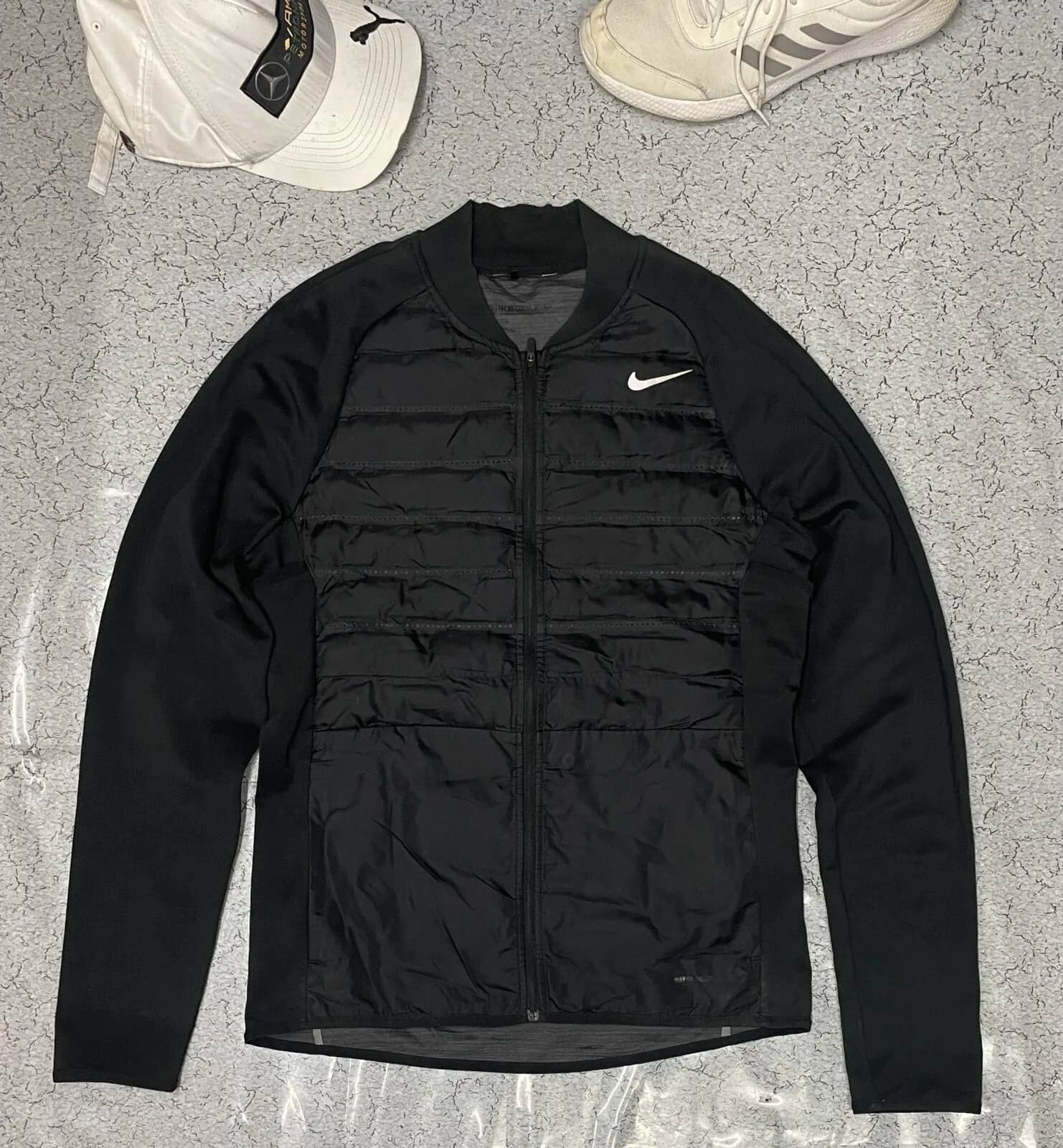 Nike thrift puffer jacket India back view