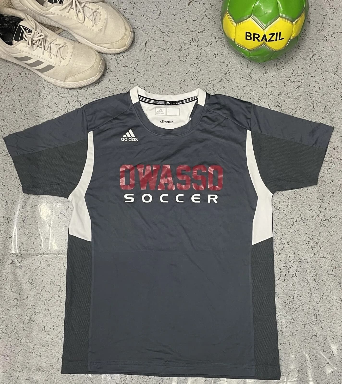 Adidas Climelite half sleeve Tshirt grey