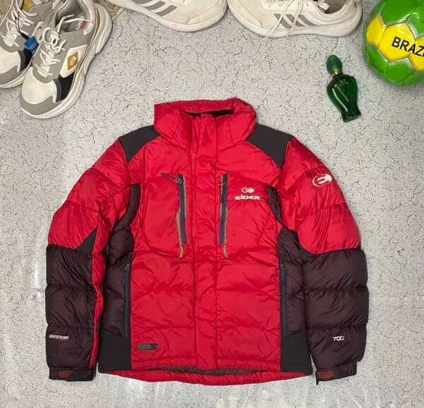 Branded thrift puffer jacket India back view