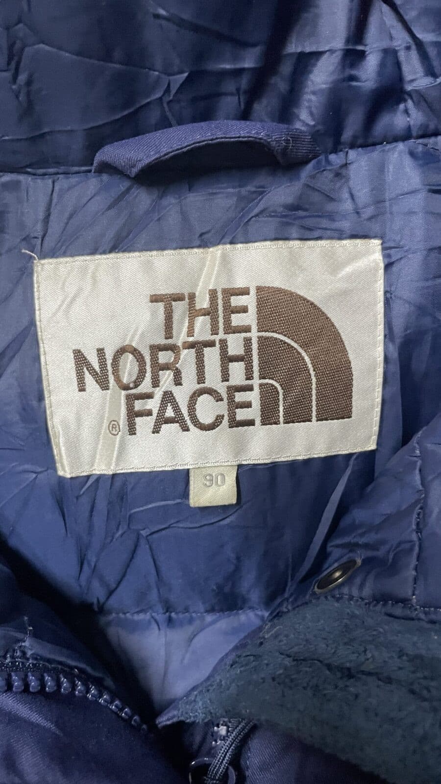 The North Face thrift parka jacket India close-up