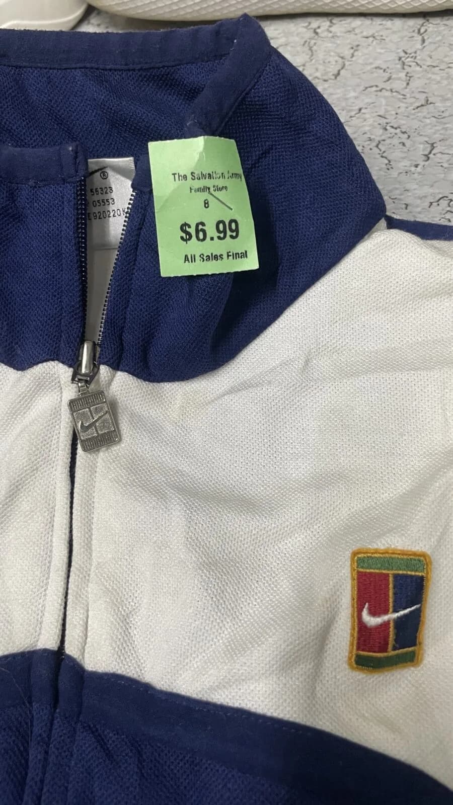 Nike thrift track jacket India back view
