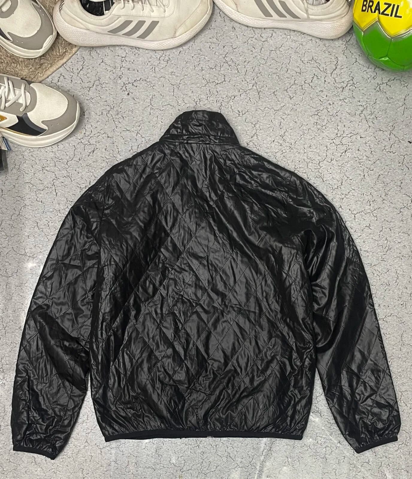 Branded thrift puffer jacket India back view