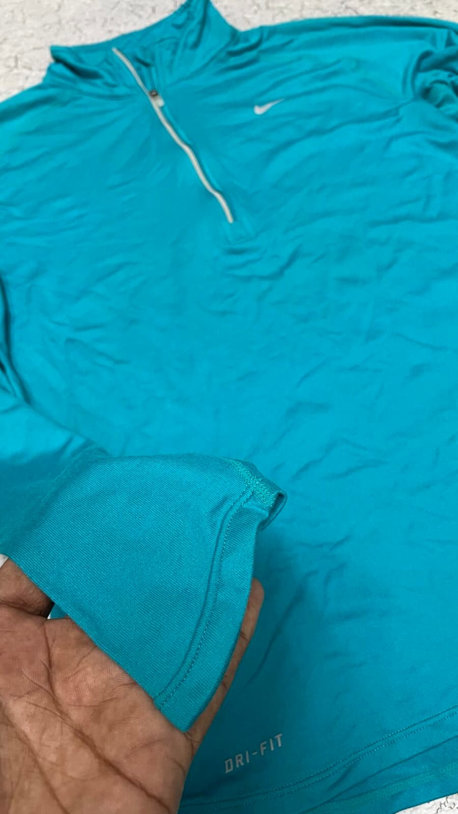 Nike thrift clothing India close-up