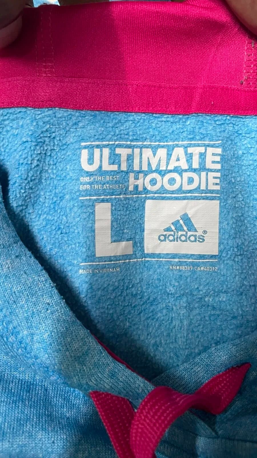 Adidas thrift hoodie India back view