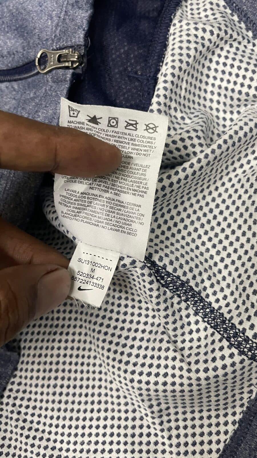Nike Dri-FIT thrift t-shirt India detail view