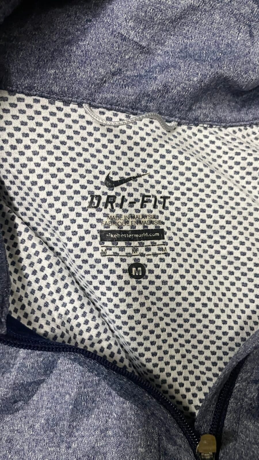 Nike Dri-FIT thrift t-shirt India close-up