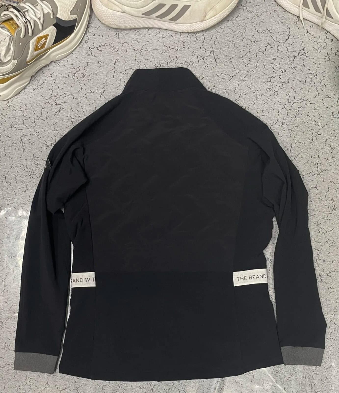 Adidas thrift puffer jacket India back view