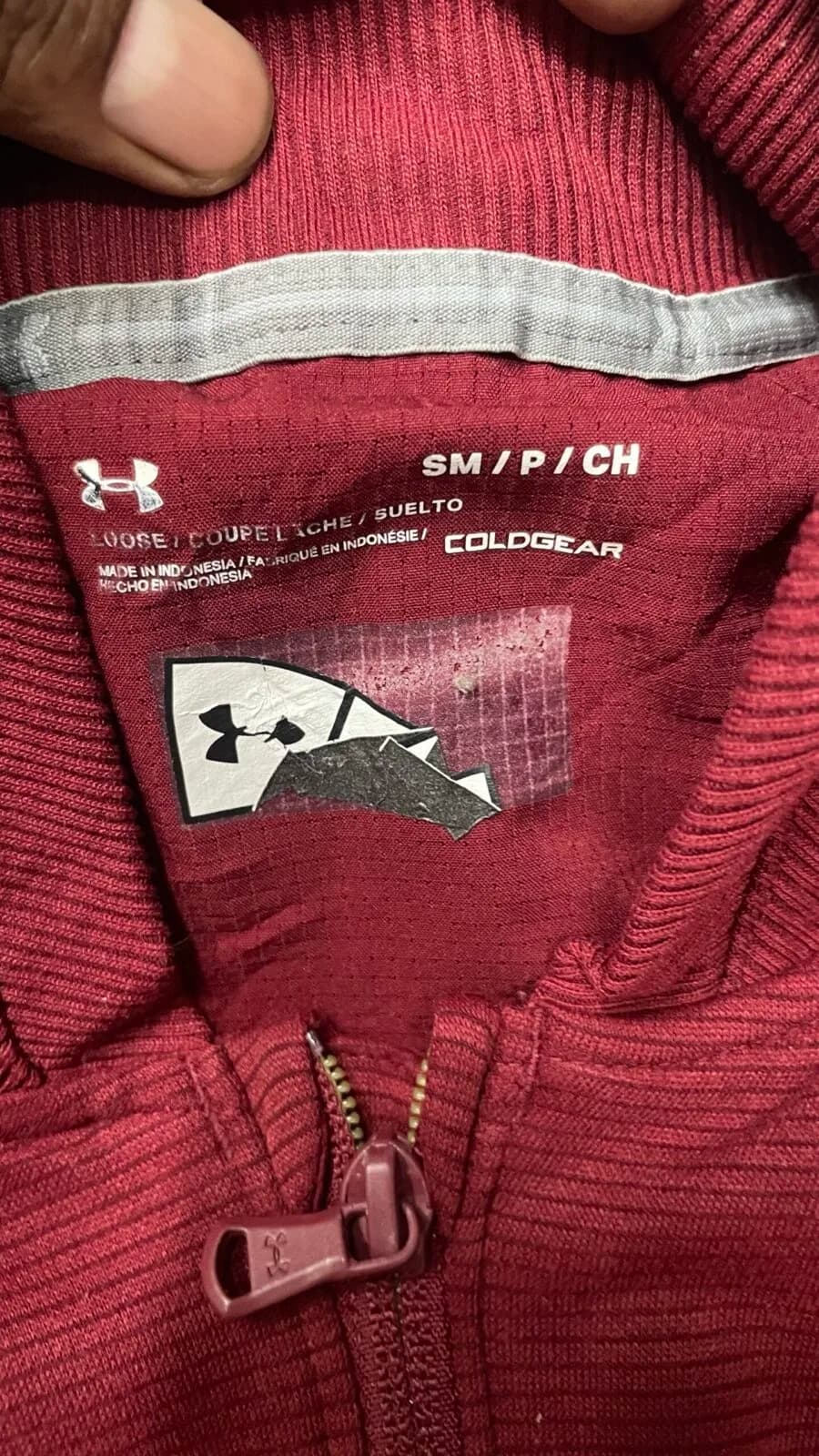 Under Armour ColdGear thrift track jacket India back view