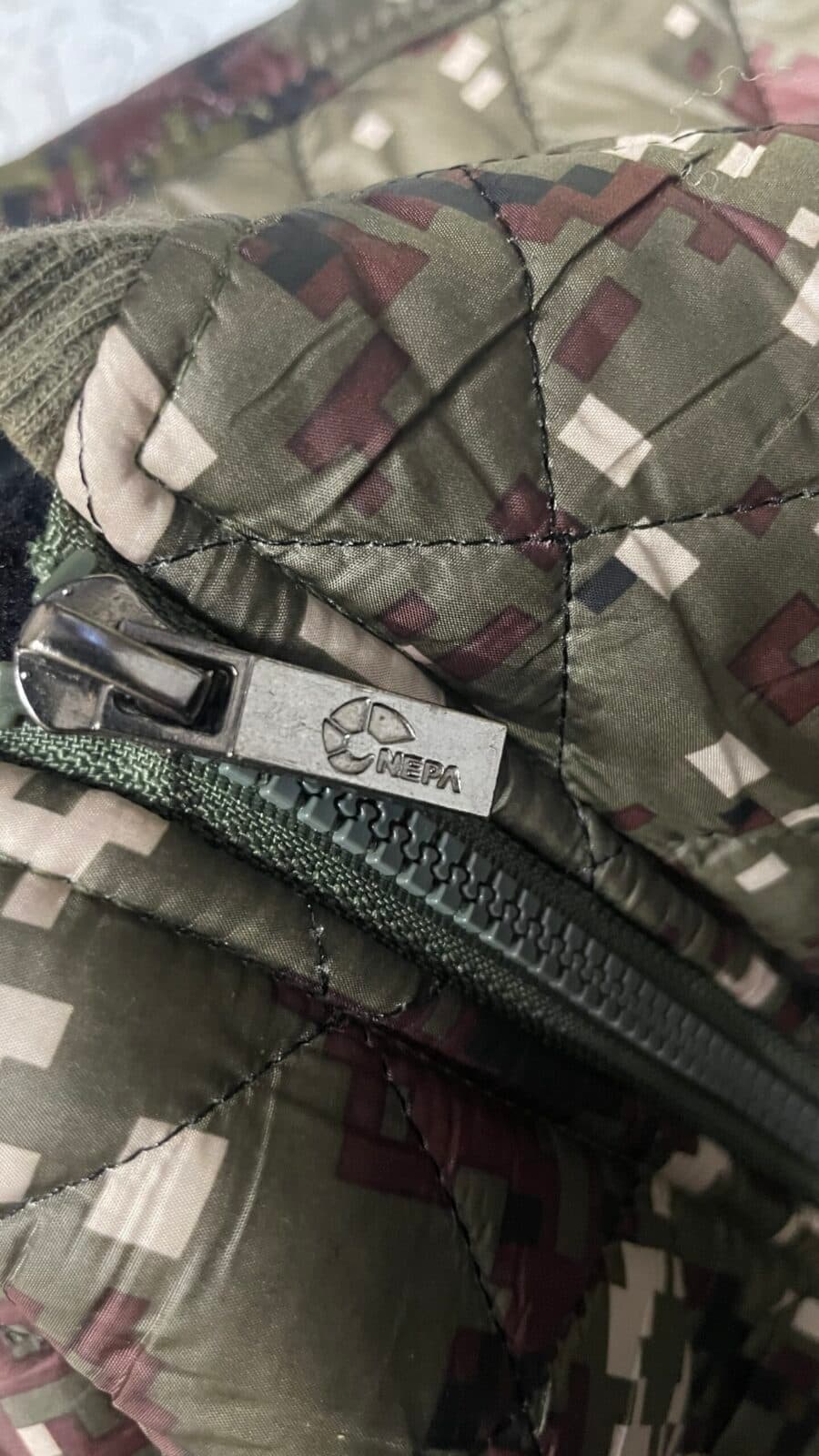 Branded thrift puffer jacket India back view