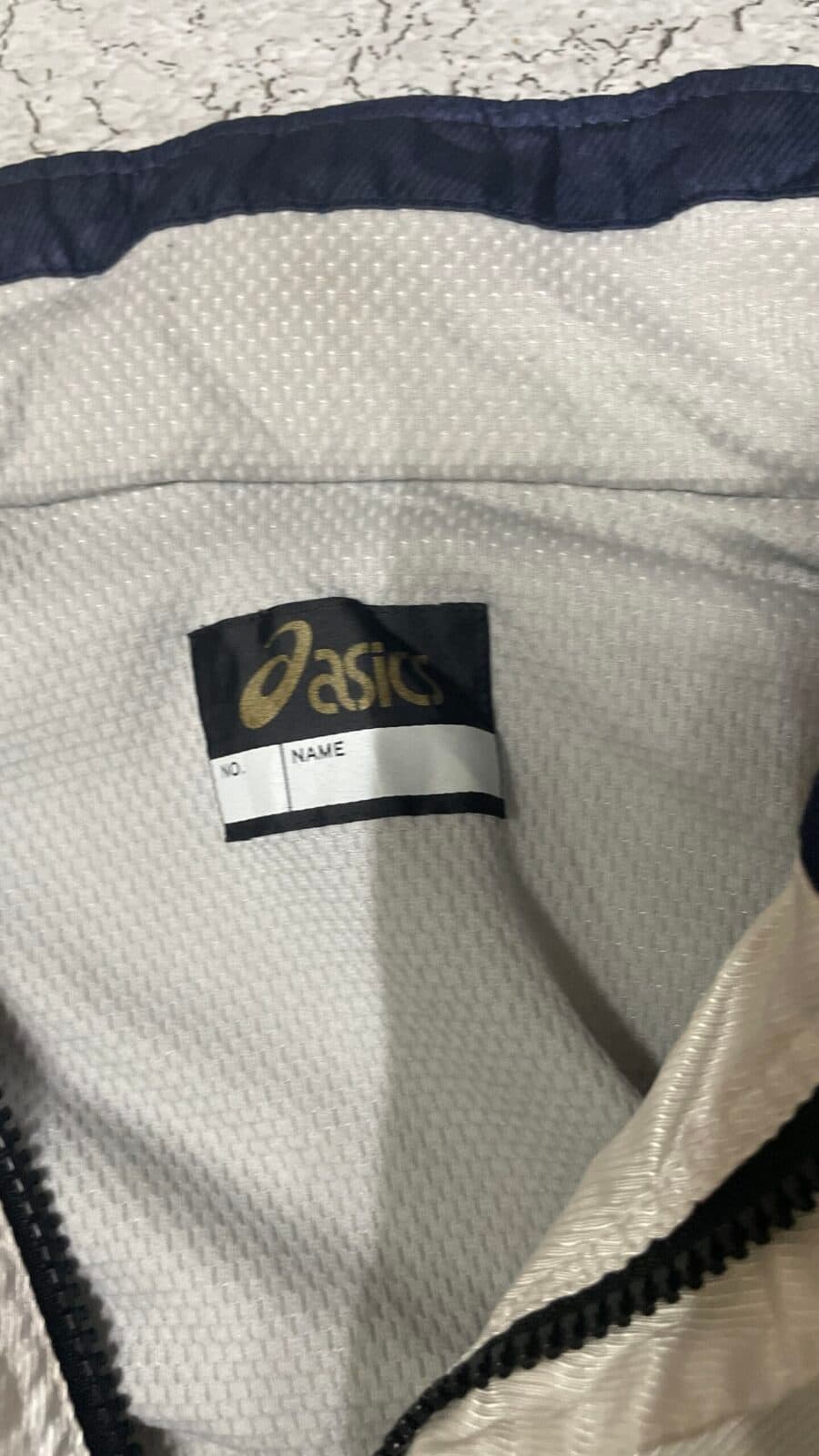 Branded thrift track jacket India back view