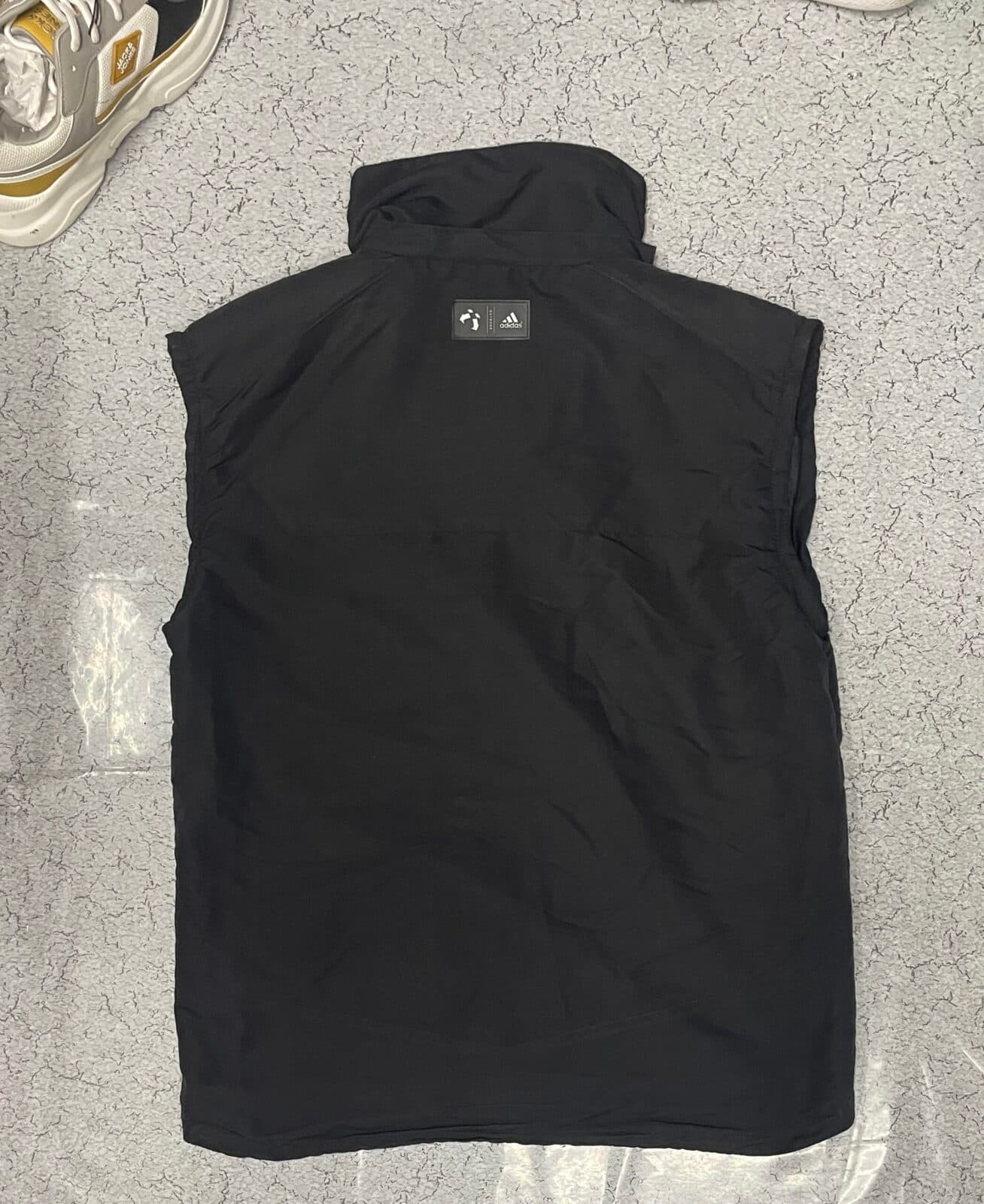 Adidas thrift jacket India close-up
