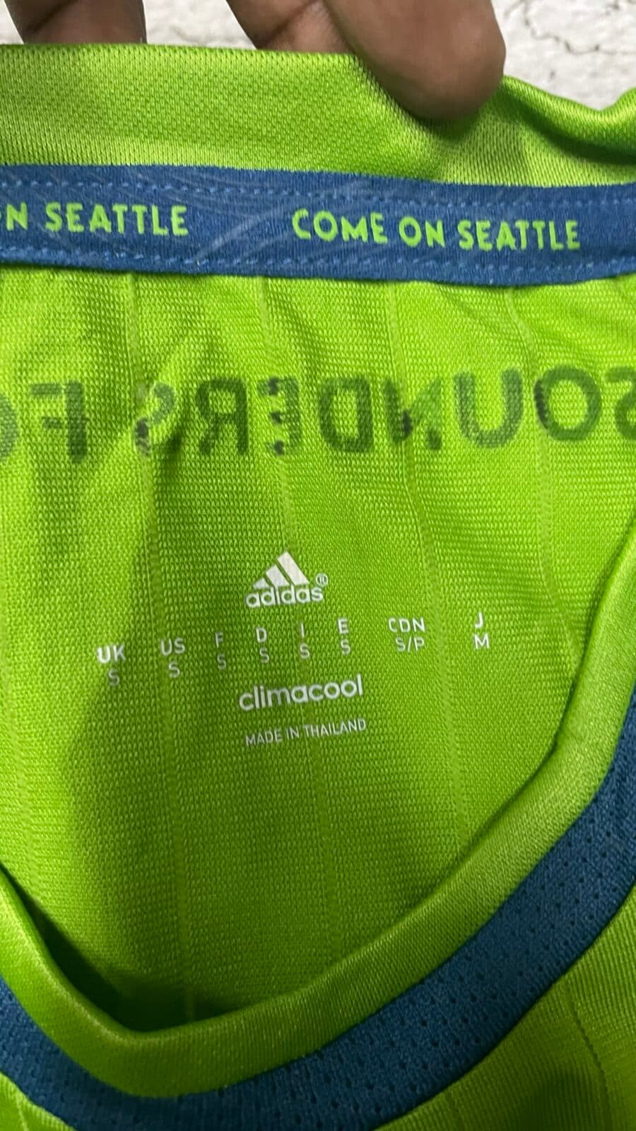 Adidas Climacool thrift jersey India close-up