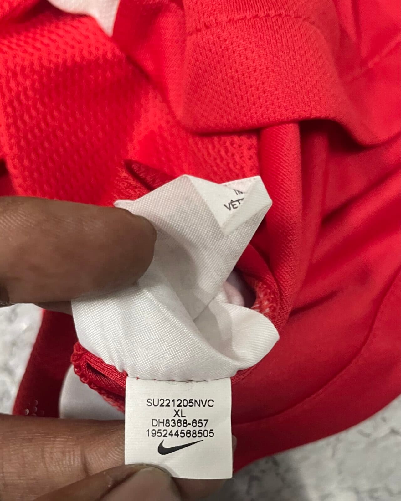 Nike Dri-FIT thrift jersey India detail view