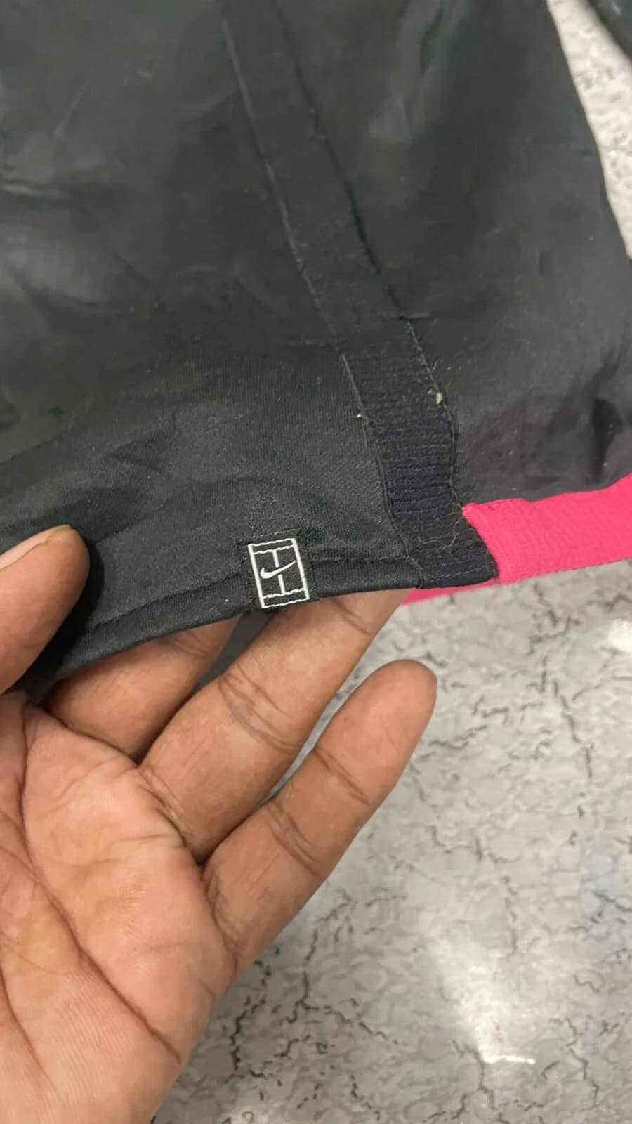 Nike thrift track jacket India detail view