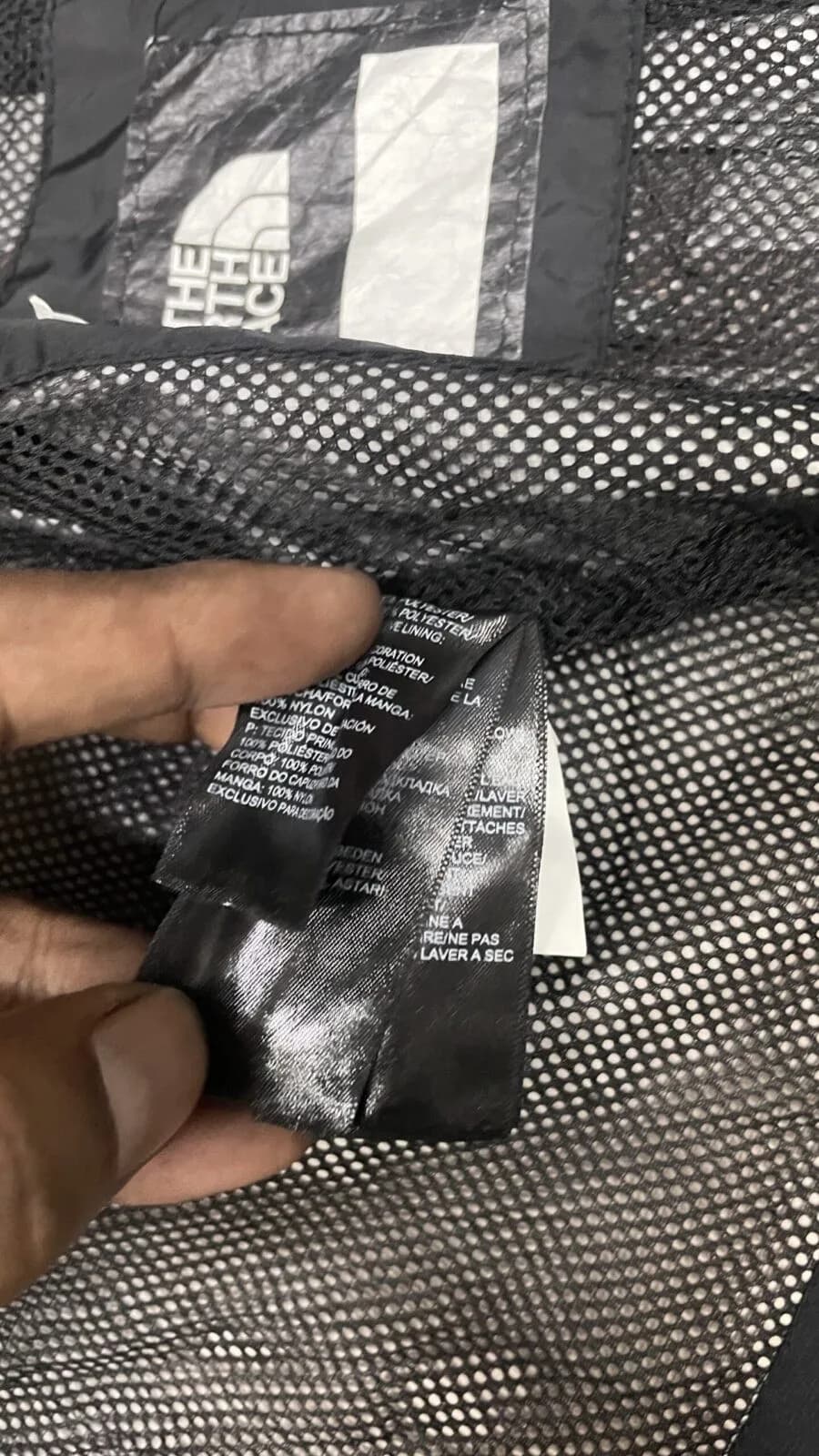 The North Face DryVent thrift rain jacket India close-up