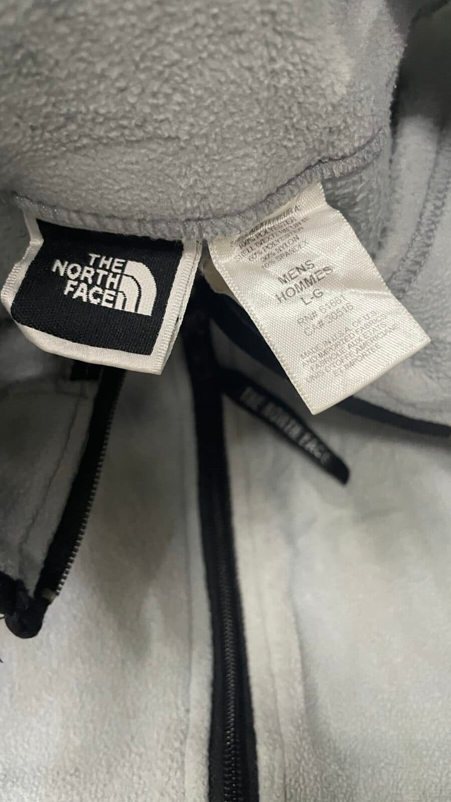 The North Face thrift fleece jacket India close-up