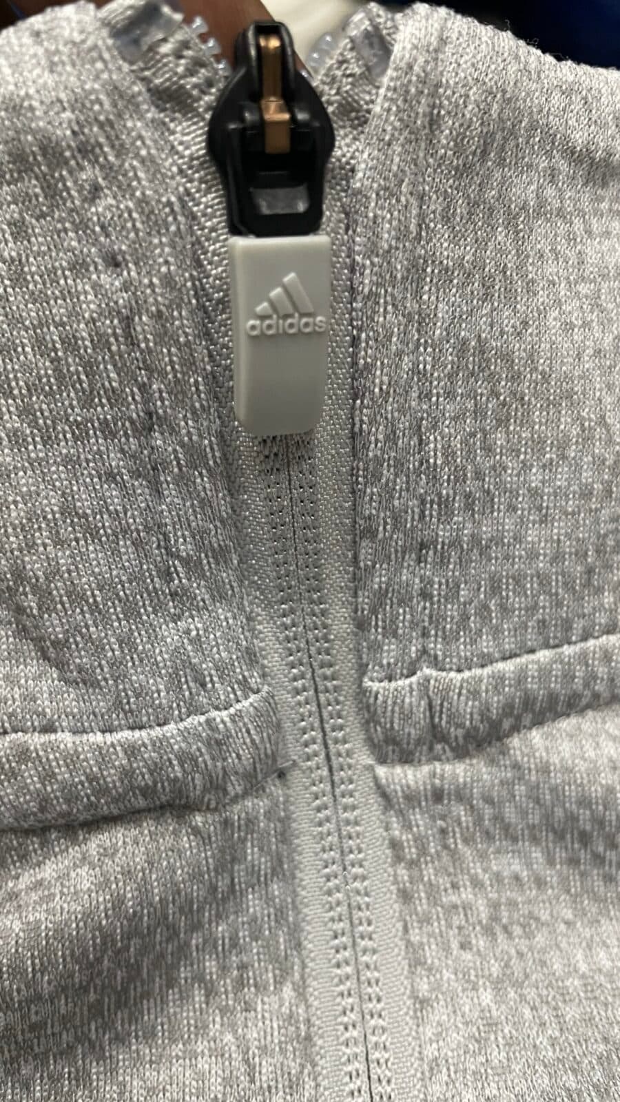 Adidas Climalite thrift track jacket India close-up
