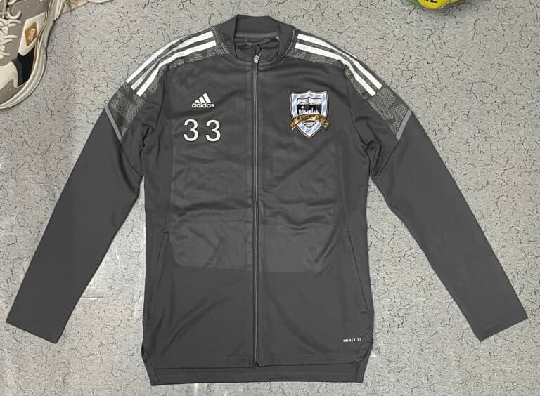 Adidas thrift jacket India detail view