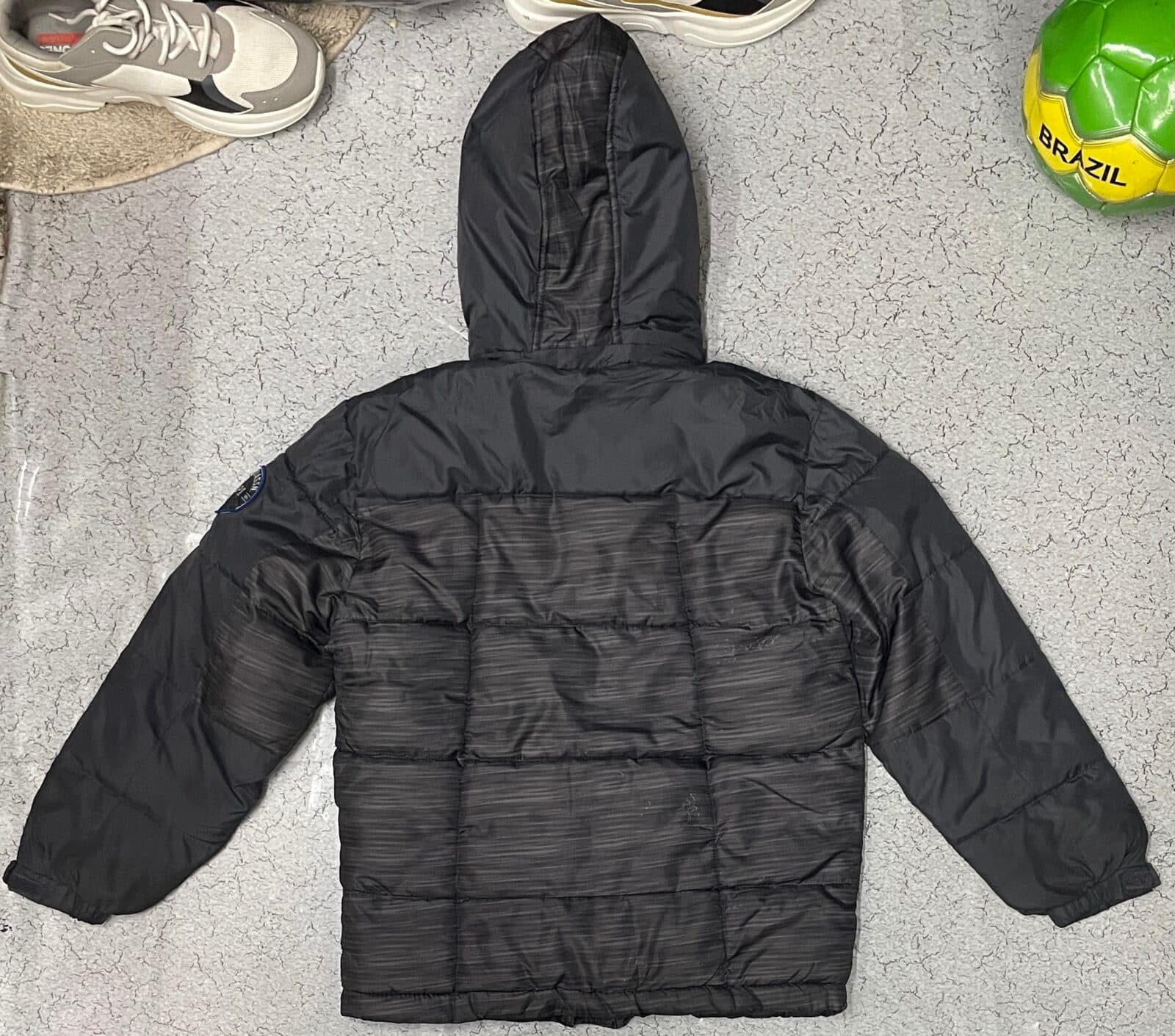 U.S. Polo Assn. thrift puffer jacket India close-up