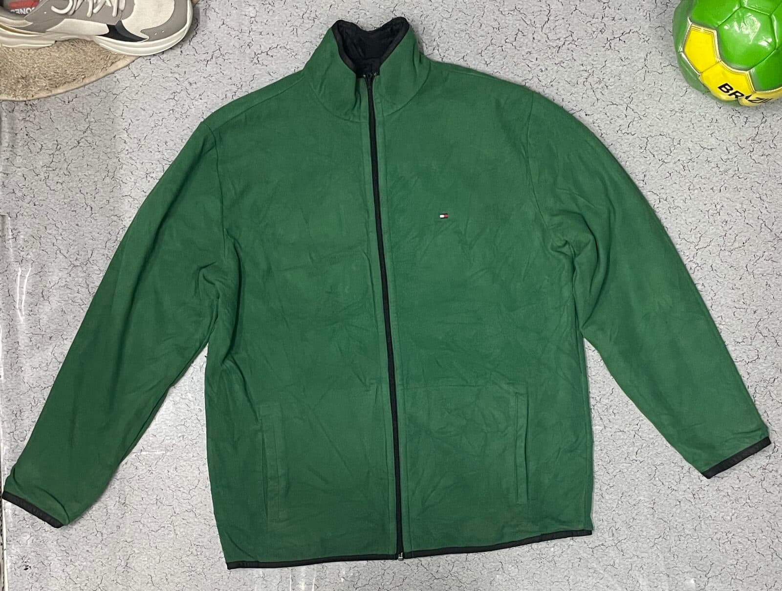 Branded thrift jacket India detail view