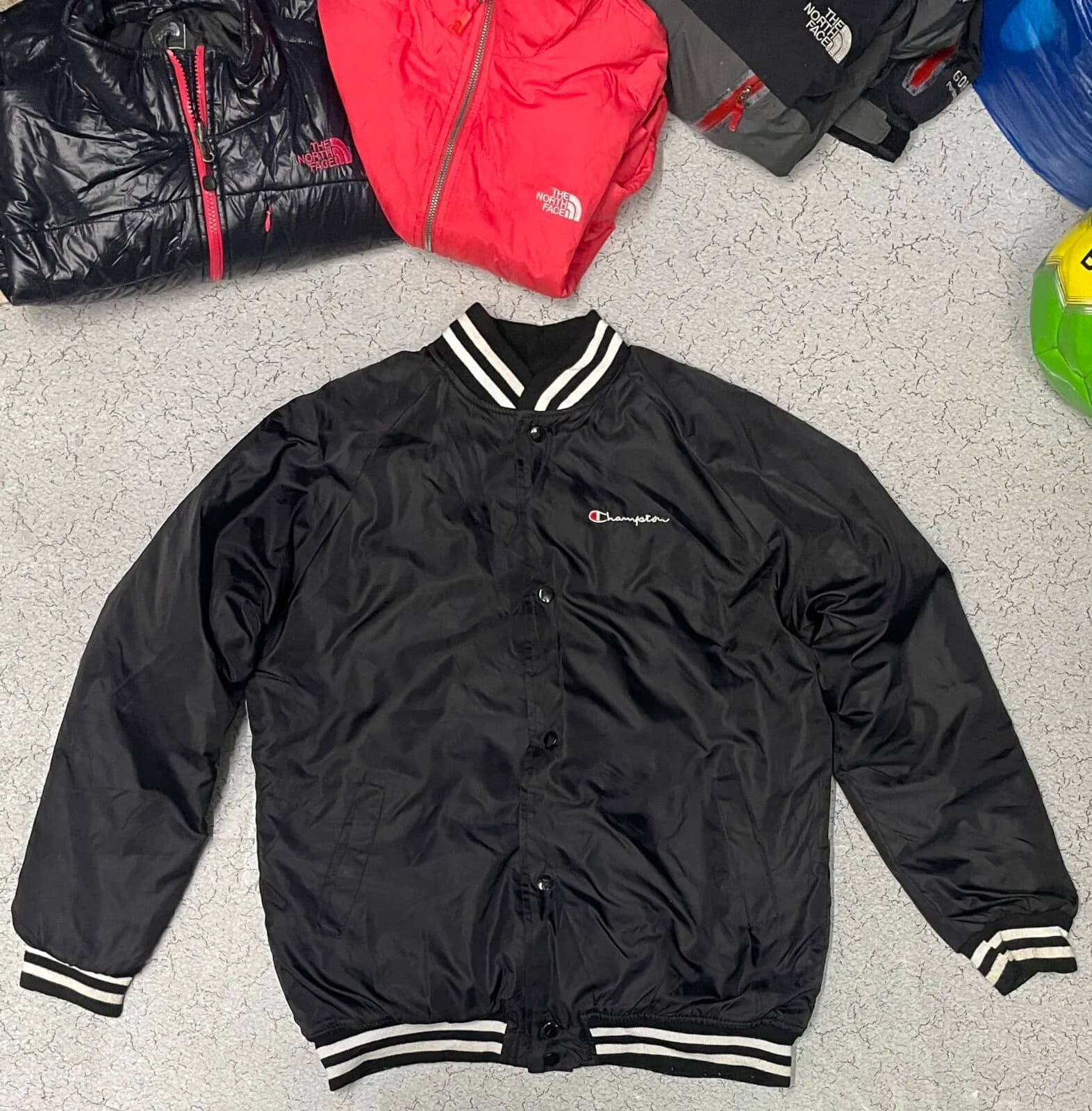 Champion thrift winter jacket India back view
