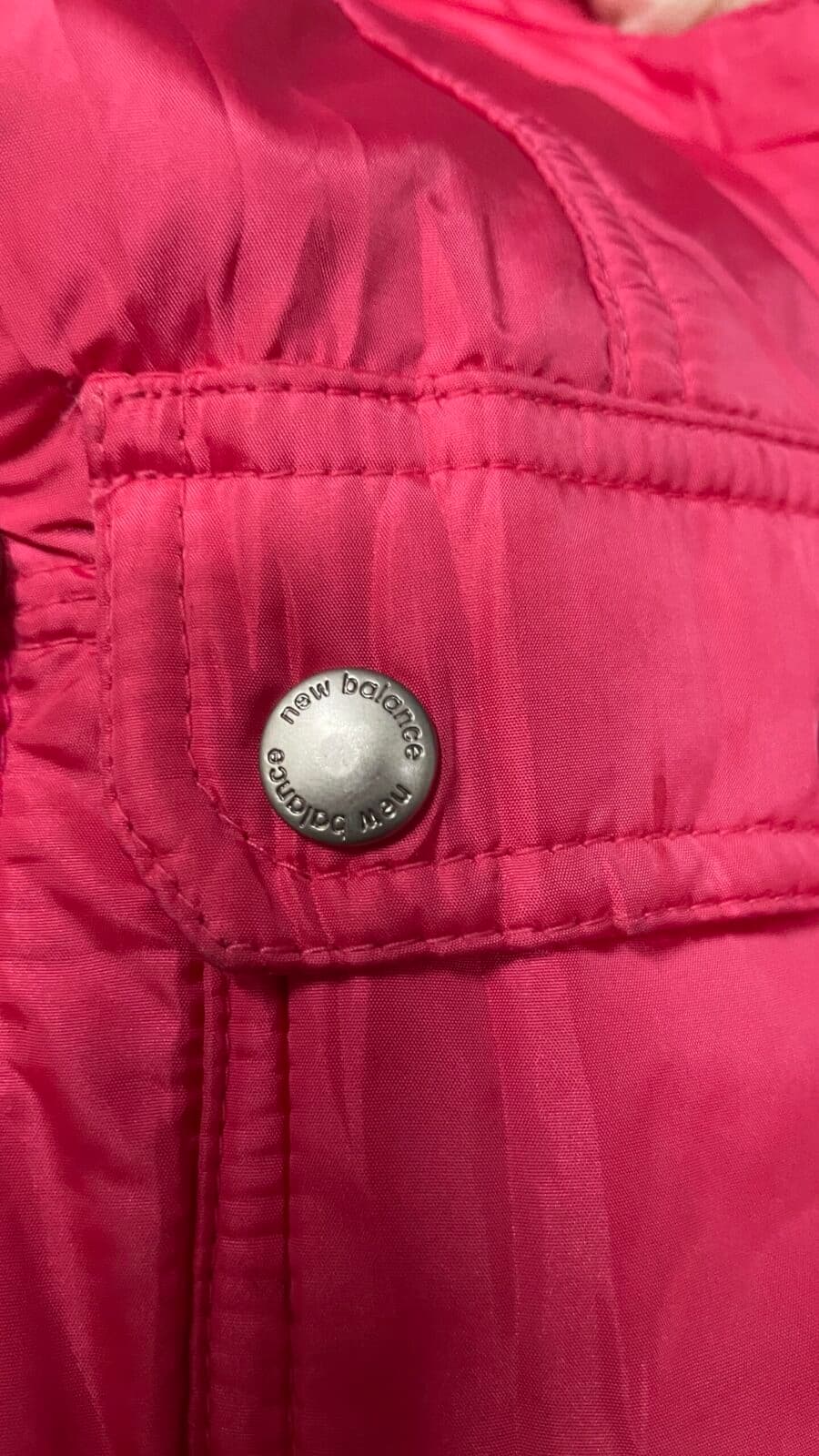 New Balance thrift jacket India close-up