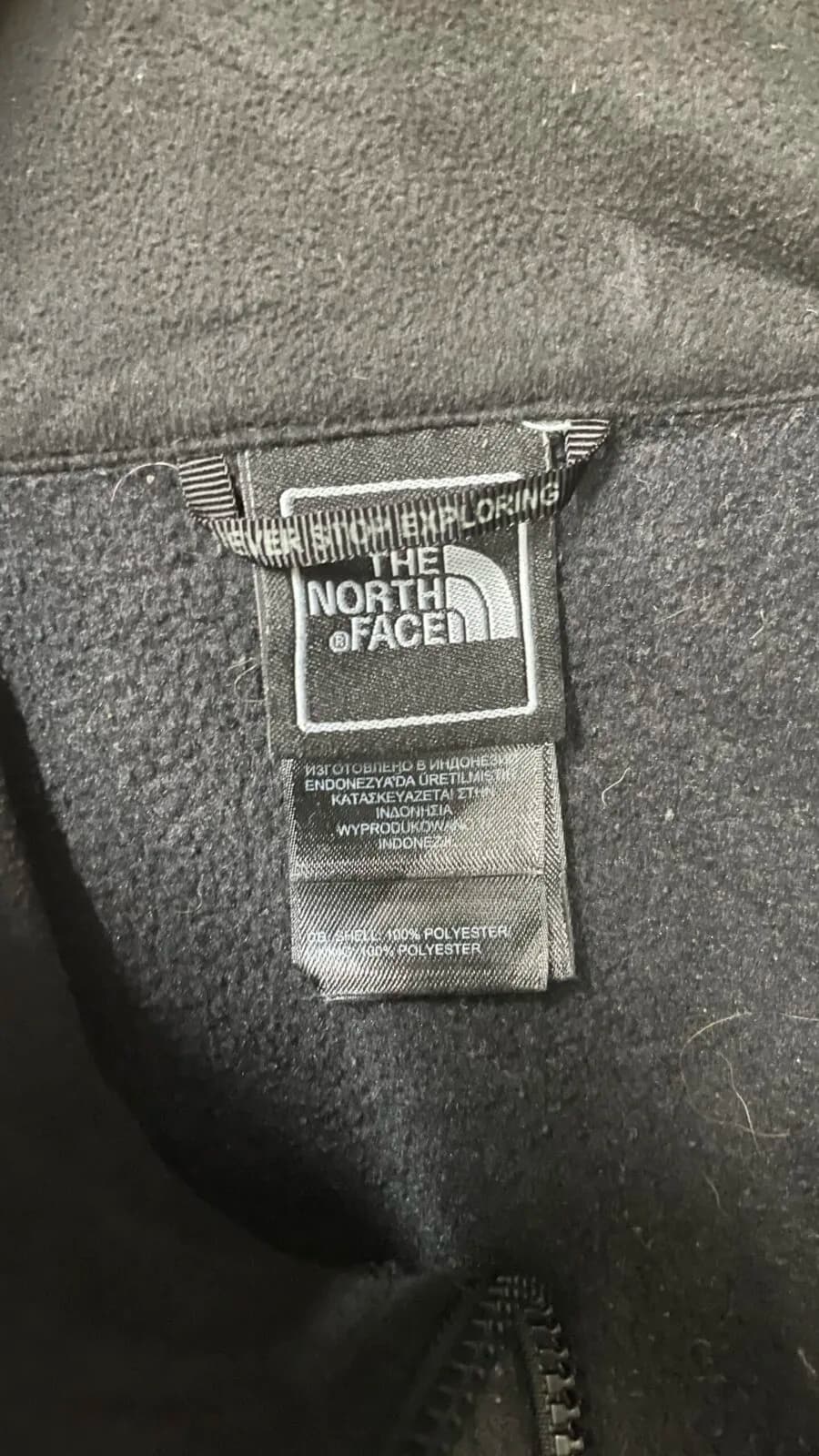 The North Face thrift fleece jacket India back view