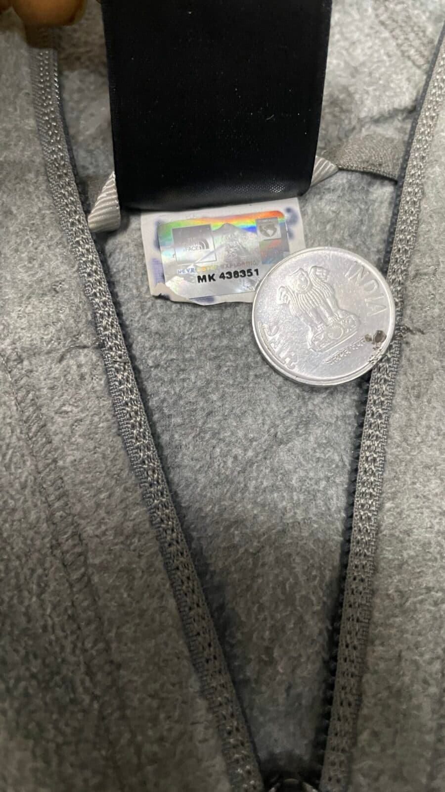 The North Face thrift track jacket India back view