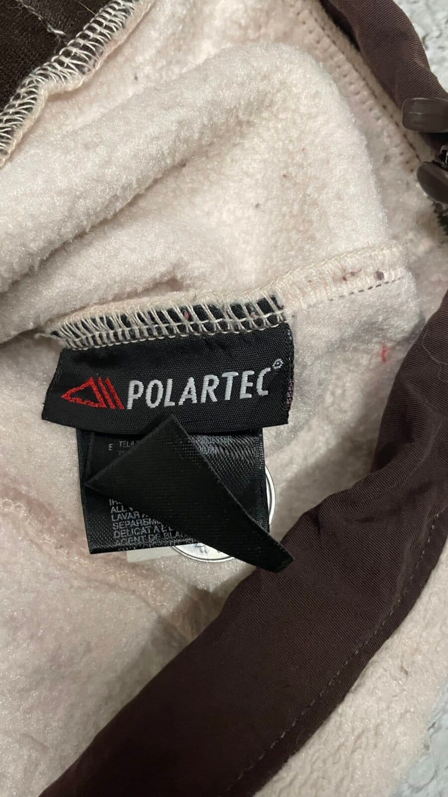 The North Face thrift winter jacket India detail view