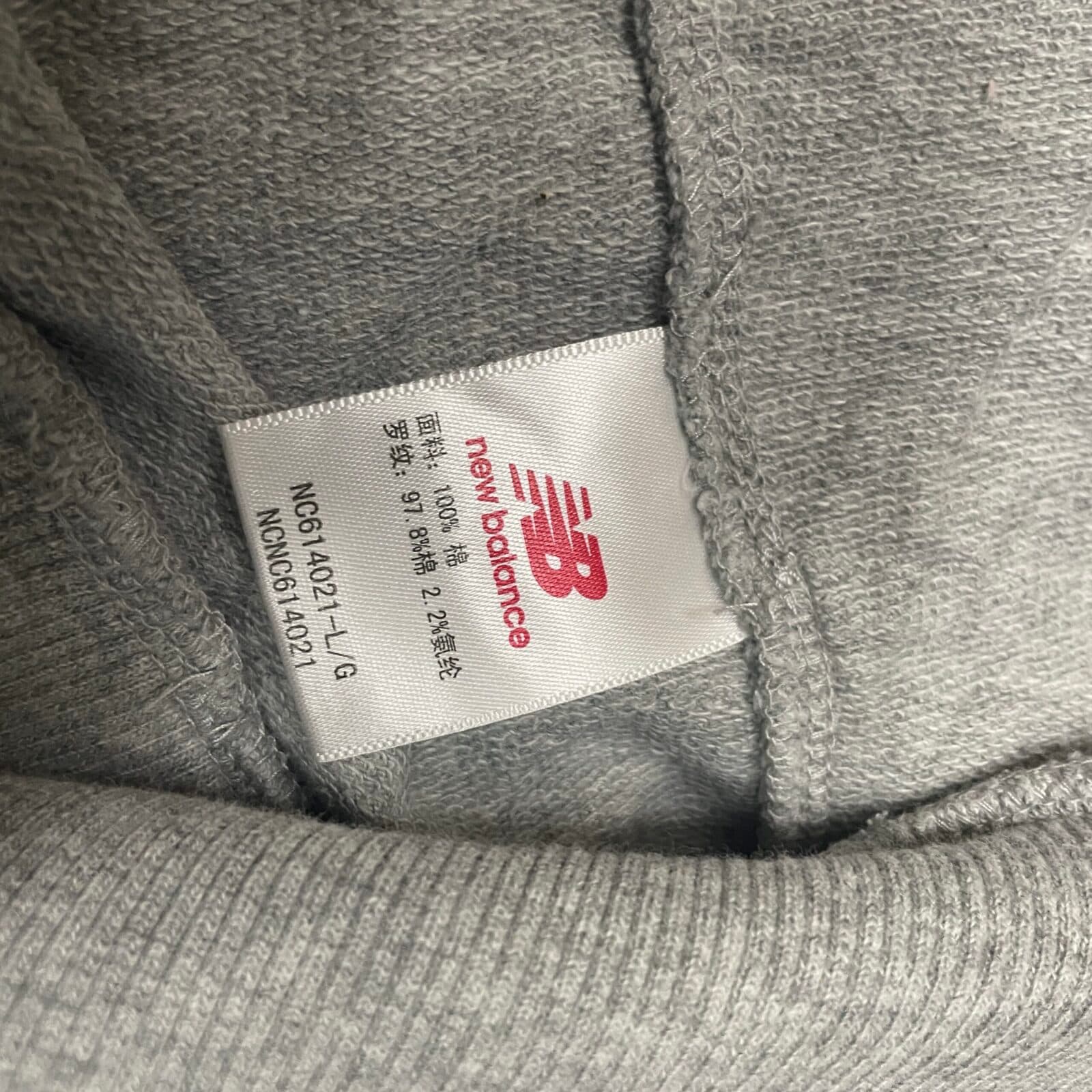 New Balance thrift hoodie India back view