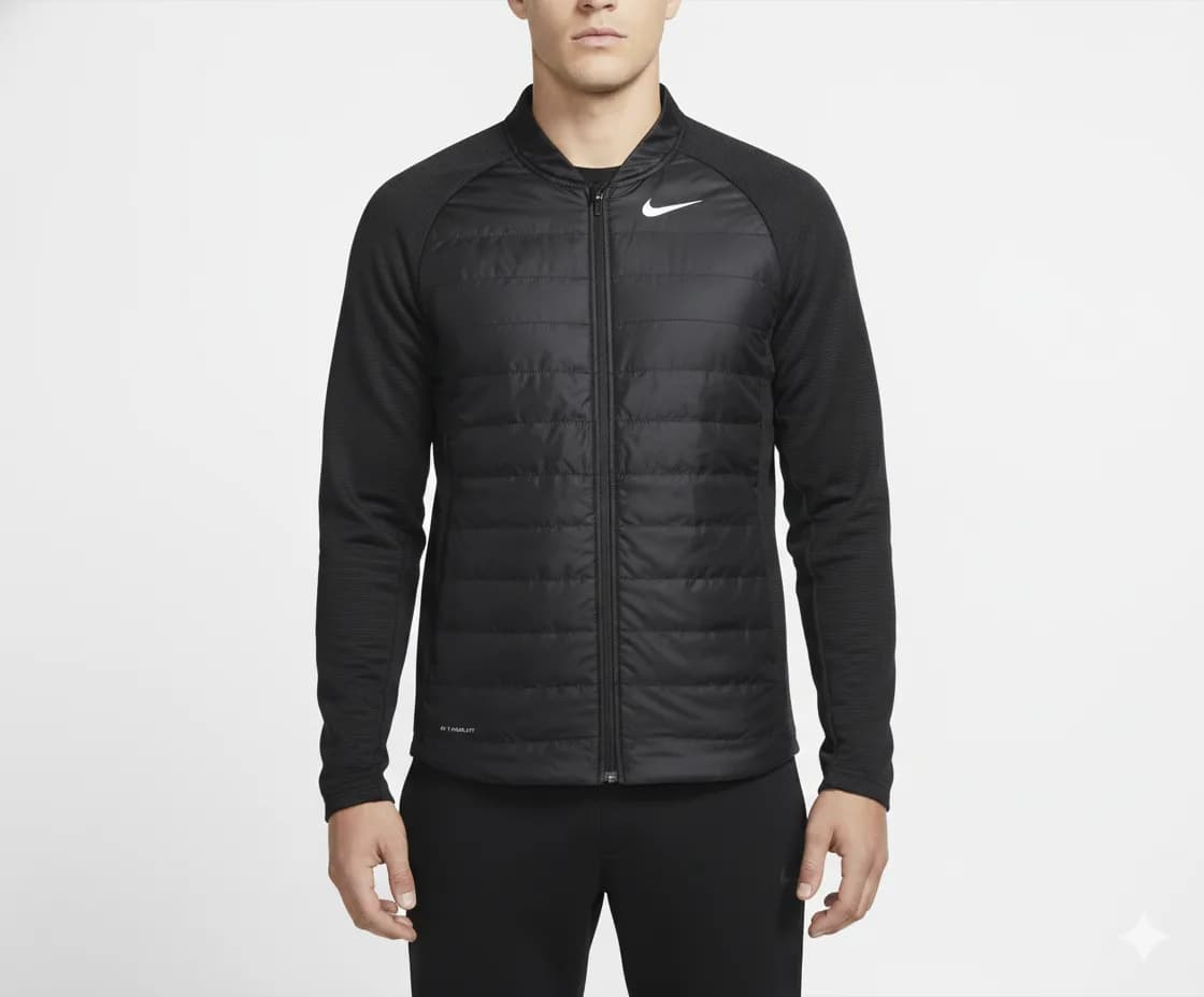 Nike Aeroloft Running Lightweight Insulated Track Jacket Black XL