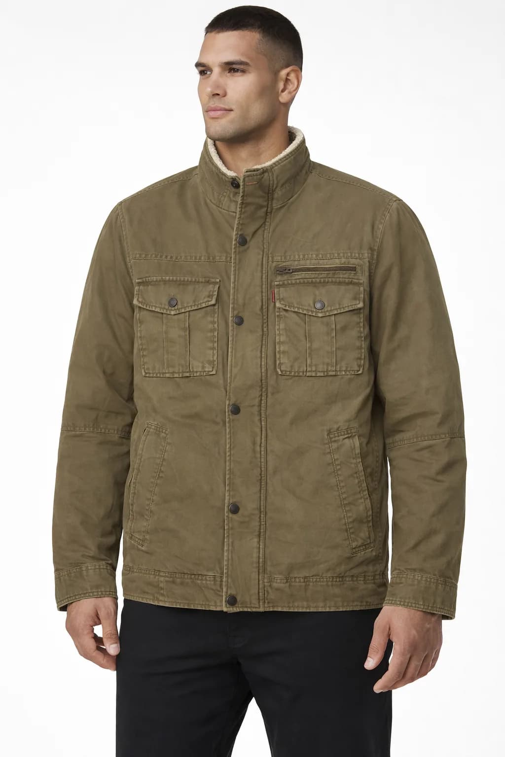 Branded thrift jacket India back view