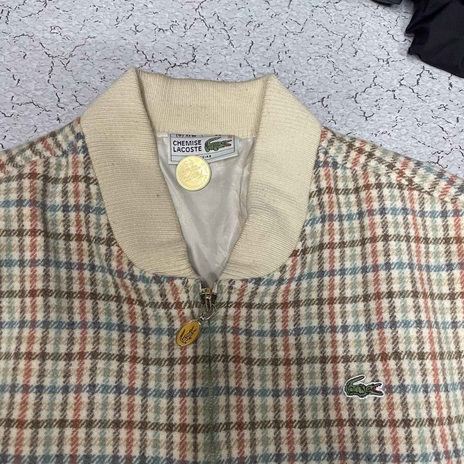 Lacoste thrift bomber jacket India back view