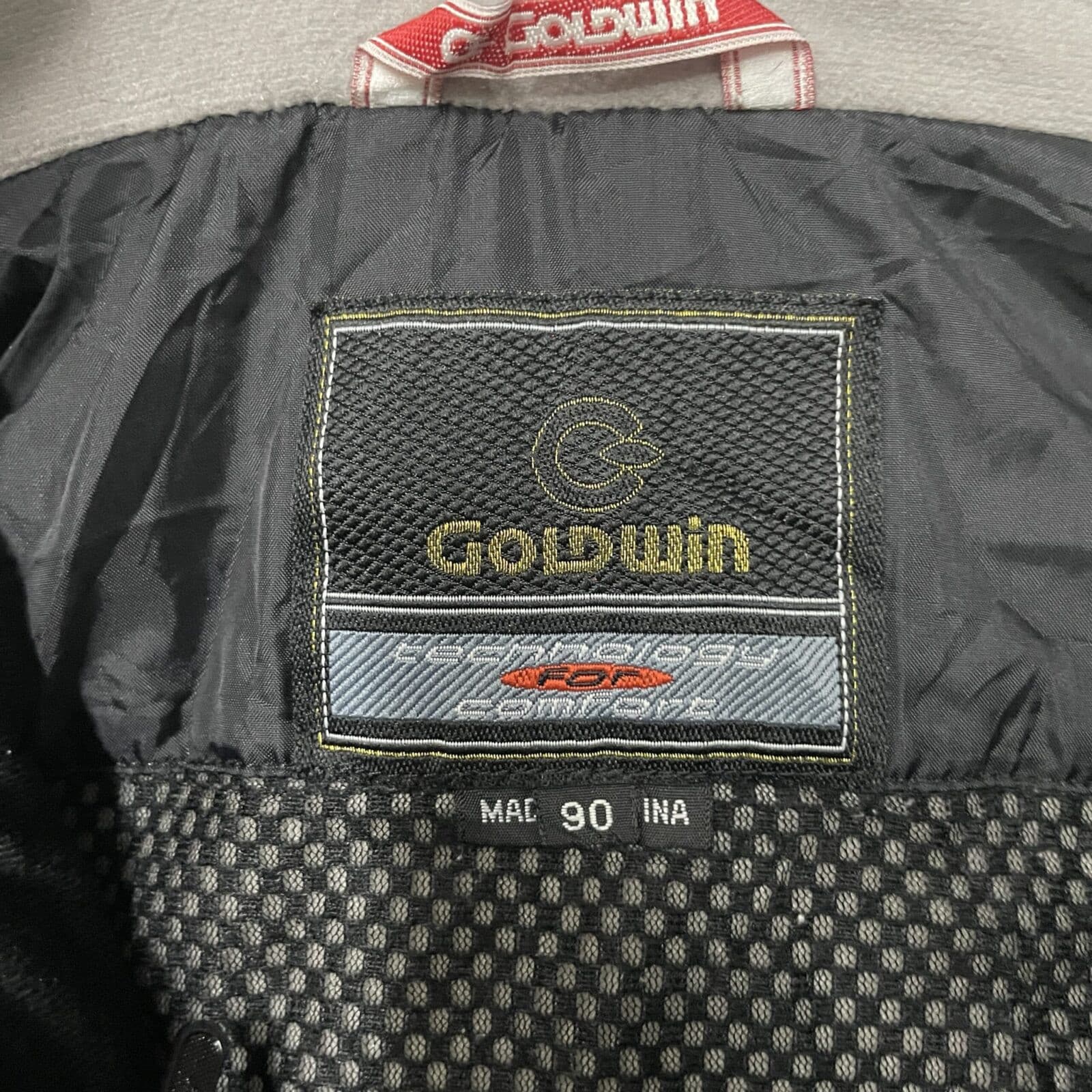 Branded thrift jacket India close-up