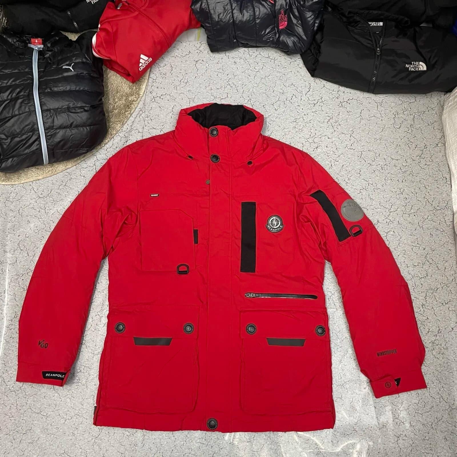 Branded thrift waterproof jacket India back view
