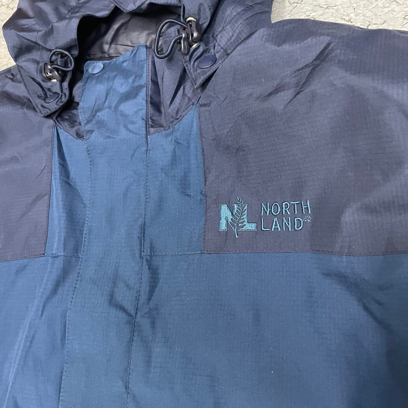 Branded thrift jacket India close-up