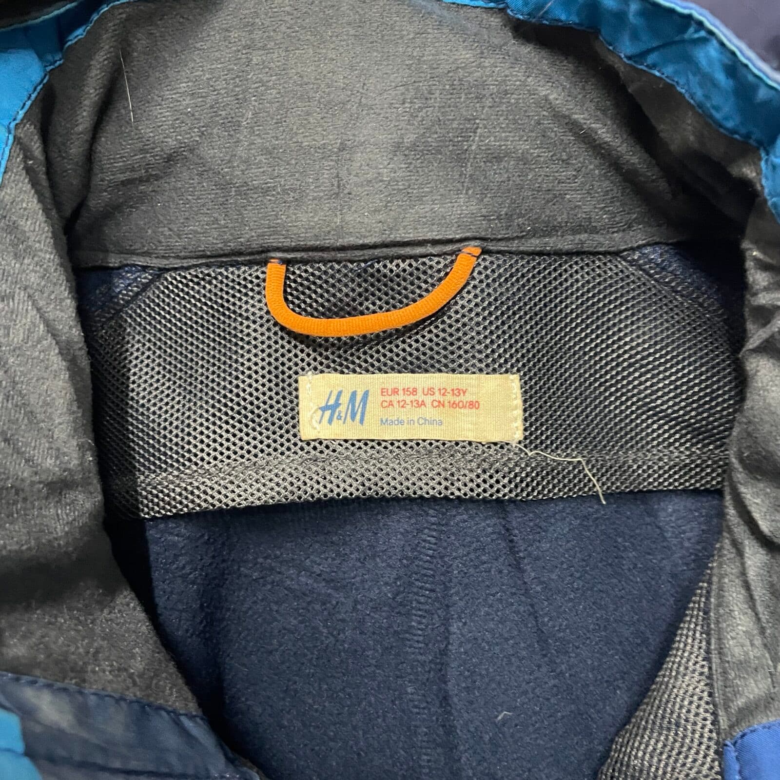 Branded thrift winter jacket India close-up
