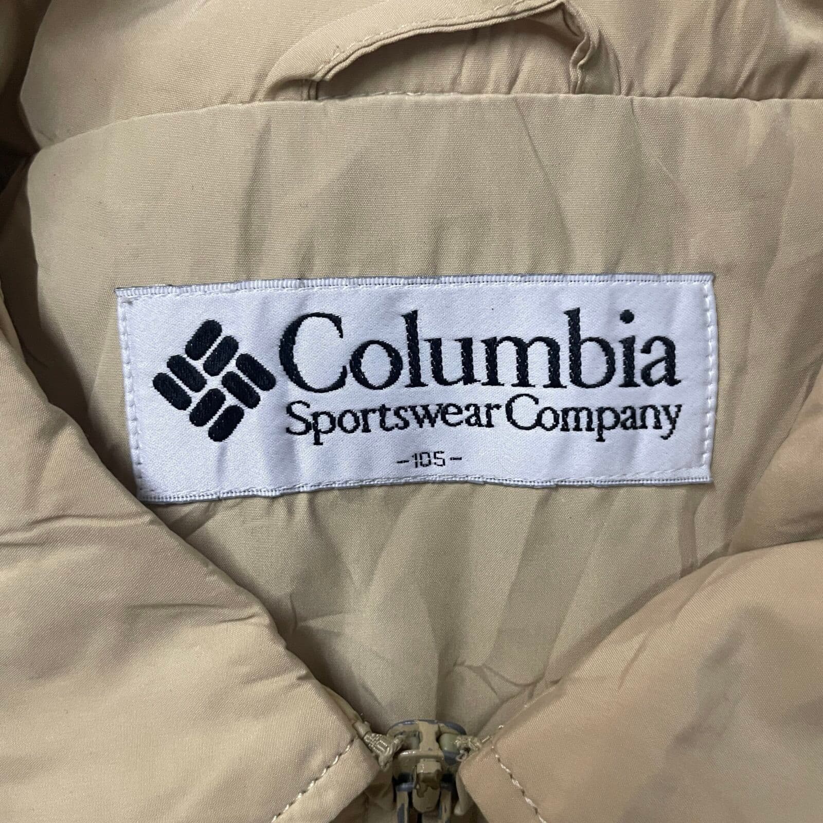 Columbia thrift windbreaker jacket India detail view