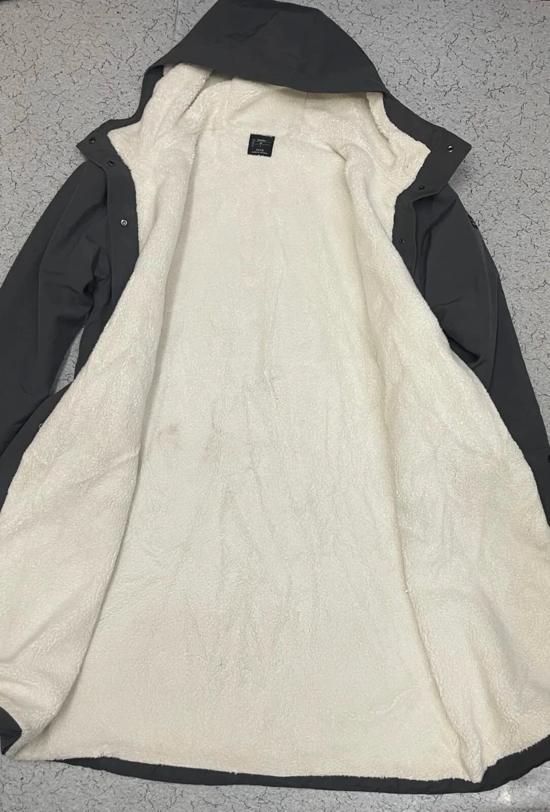 Branded thrift parka jacket India back view