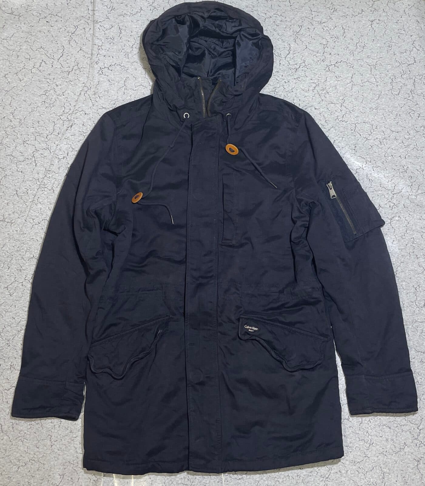 Calvin Klein thrift parka jacket India detail view