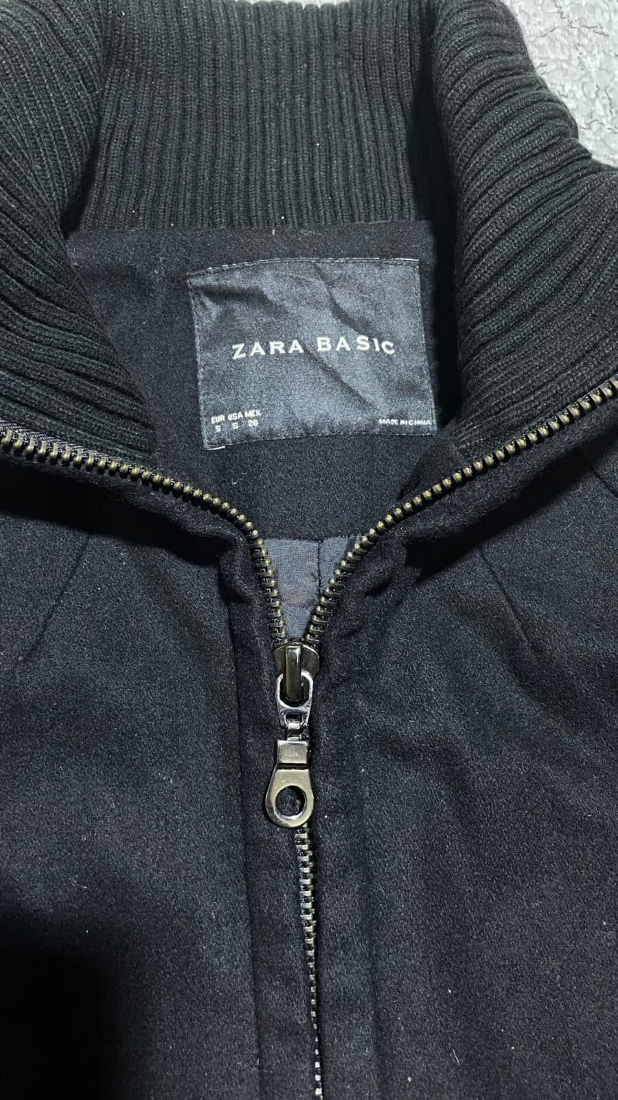 Zara thrift bomber jacket India close-up
