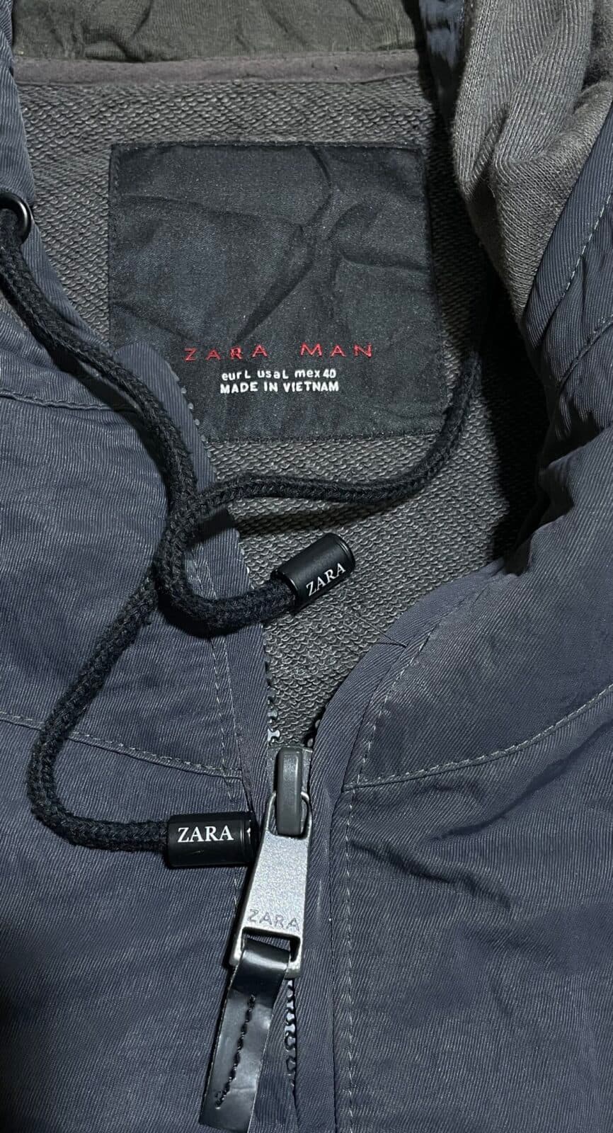 Zara thrift jacket India back view