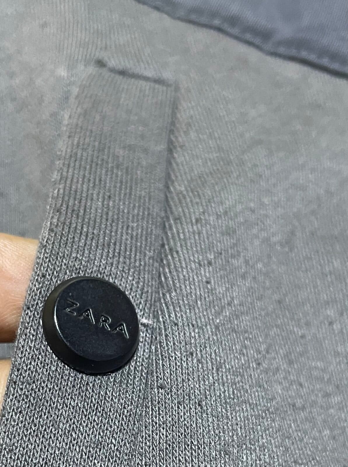 Zara thrift jacket India close-up