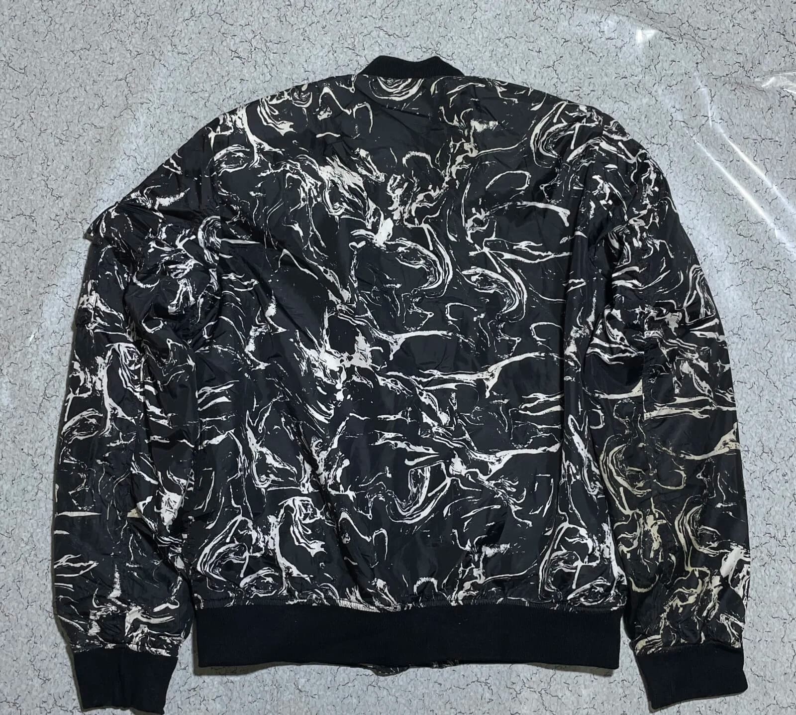 Branded thrift bomber jacket India back view