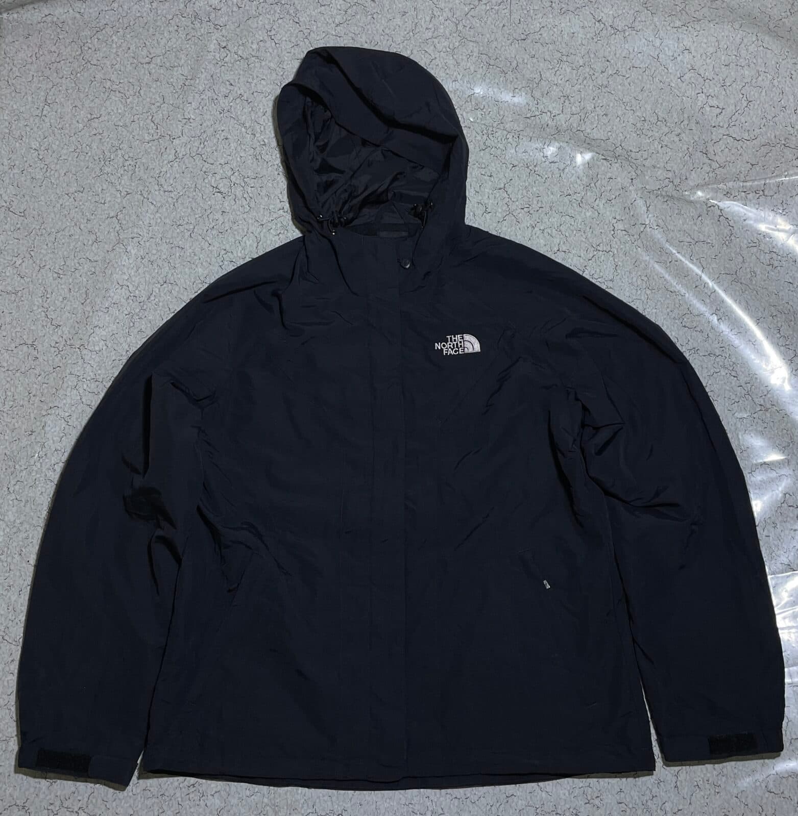 The North Face thrift waterproof jacket India back view