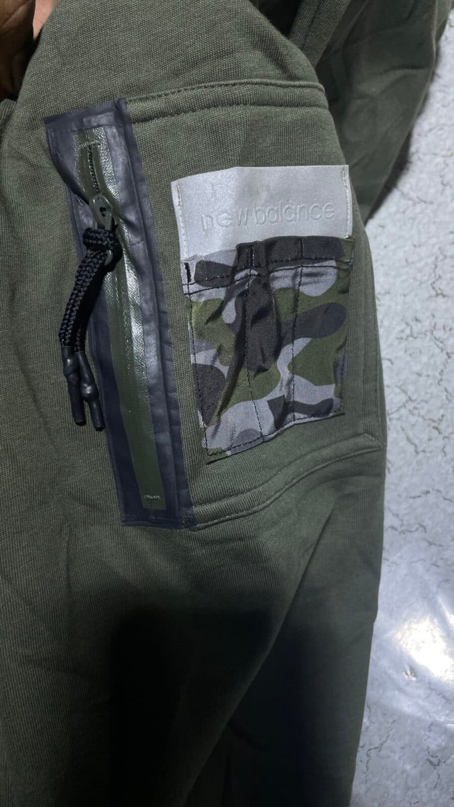 New Balance thrift bomber jacket India detail view
