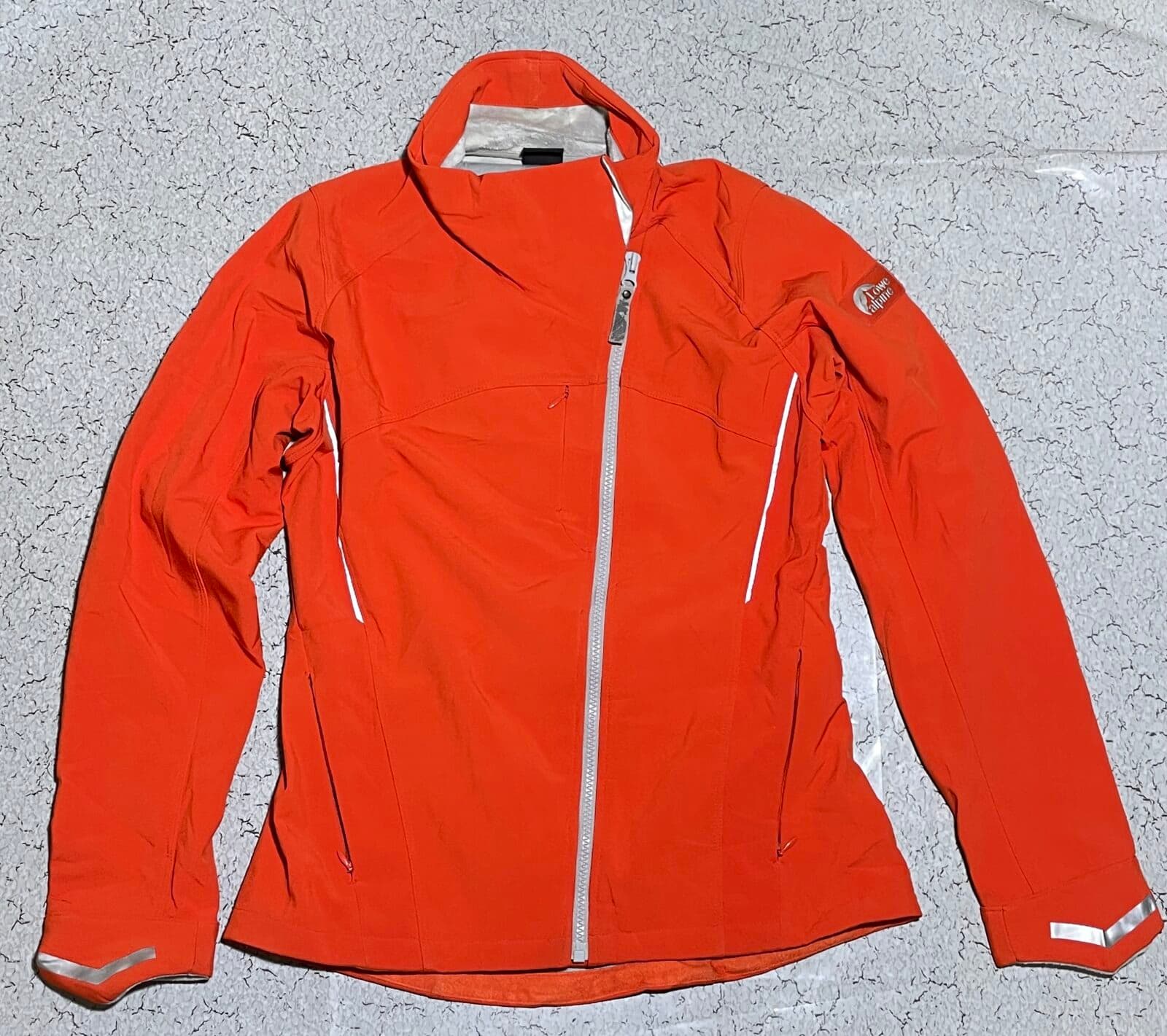 Branded thrift track jacket India detail view